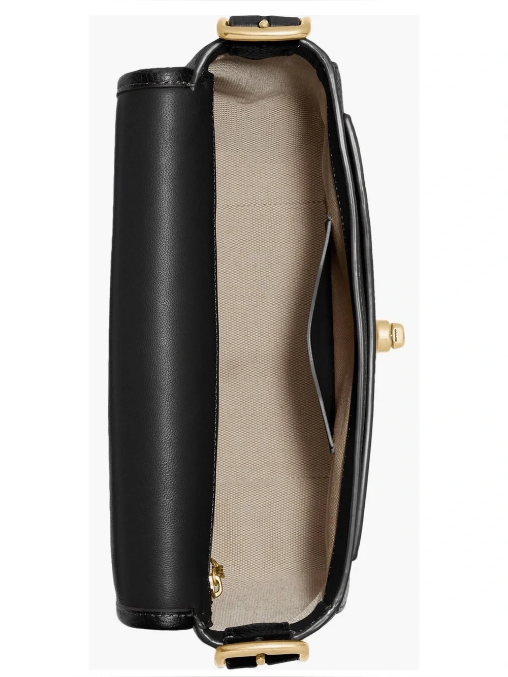 COACH Rambler BLACK Pebble Leather Crossbody Bag - Picture 15 of 15